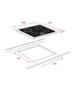 Электрическая варочная поверхность Teka TT6415 (40239041) черный-foto2