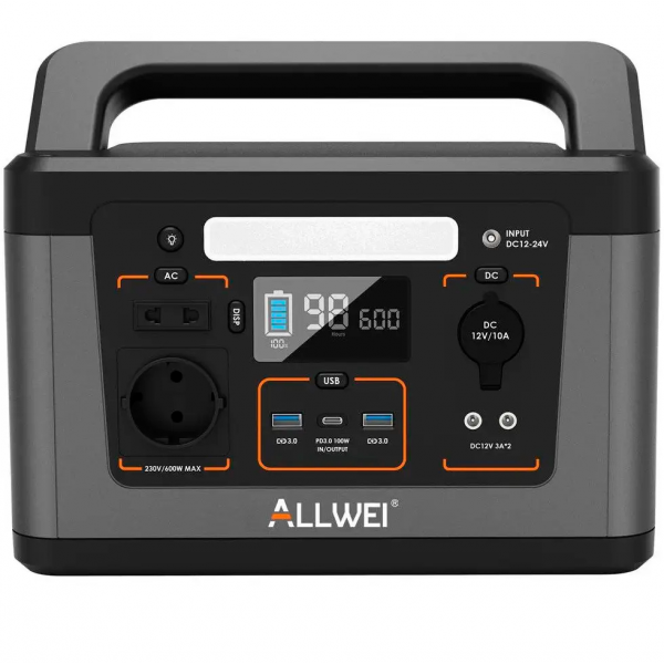 Портативная зарядная станция Allwei SGR-PPS500-3 600 Вт