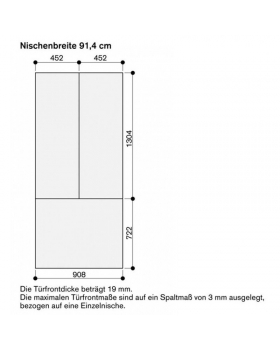 Дверные панели без ручки Gaggenau RA428912-foto2