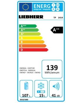 Малогабаритный холодильник Liebherr TP1414-foto2