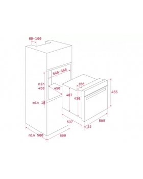 Электрический Духовой шкаф Teka Urban Color HLC8400 (111130003) черное стекло-foto2