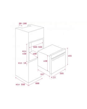 Микроволновая печь встраиваемая Teka Urban Color MLC8440 (111160003) черное стекло-foto2