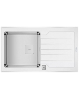Кухонная мойка Teka Diamond1B1D86 (115100012) белое стекло
