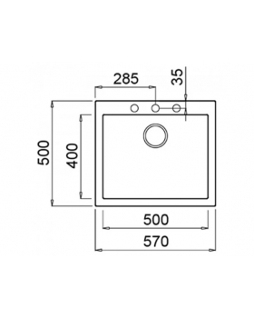 Кухонная мойка Teka Forsquare 50.40 TG AUTO (115230007) бежевый-foto2