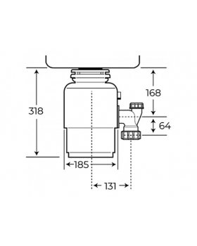 Измельчитель пищевых отходов Teka TR750 (115890014)-foto2