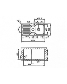 Кухонная мойка Teka PRINCESS11/2B1D (30000174) нержавеющая сталь-foto2
