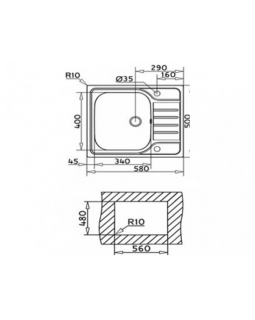 Кухонная мойка Teka UNIVERSAL580.5001B1D (40109616) нержавеющая сталь-foto2