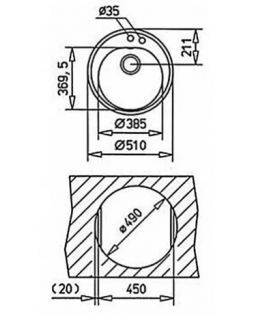 Кухонная мойка Teka CENTROVAL45TG (40143216) карбон-foto2