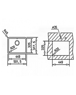 Кухонная мойка Teka Radea450/325TG (40143652) белый-foto2
