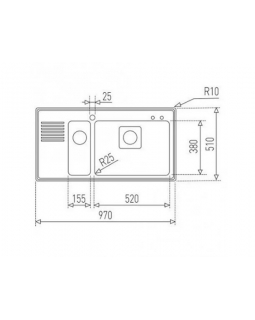 Кухонная мойка Teka FRAME11/2B1/2DRHD (40180531) нержавеющая сталь-foto2
