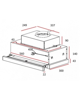 Вытяжка кухонная Teka CNL6610 (WISH,Total) (40436830) нержавеющая сталь-foto2