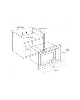 Микроволновая печь встраиваемая Teka MB620BI (40584000) нержавеющая сталь-foto2