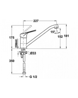 Смеситель кухонный Teka MTPlusL (MTP913) (469130210) хром-foto2
