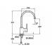Смеситель кухонный Teka SP 995 (Alaior H) (55995020CN) черный металлик
