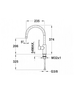 Смеситель кухонный Teka InoxH3 (INX915) (749150200) нержавеющая сталь-foto2