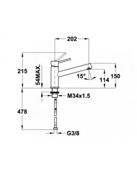 Смеситель кухонный Teka InoxL1 (INX919) (749190310) нержавеющая сталь-foto2