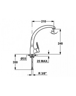 Смеситель кухонный Teka MF-2ForumH (MN) (81911462) хром-foto2