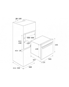 Электрический Духовойшкаф+микроволны HLC847C (40587601) черное стекло/ нержавеющая сталь-foto2